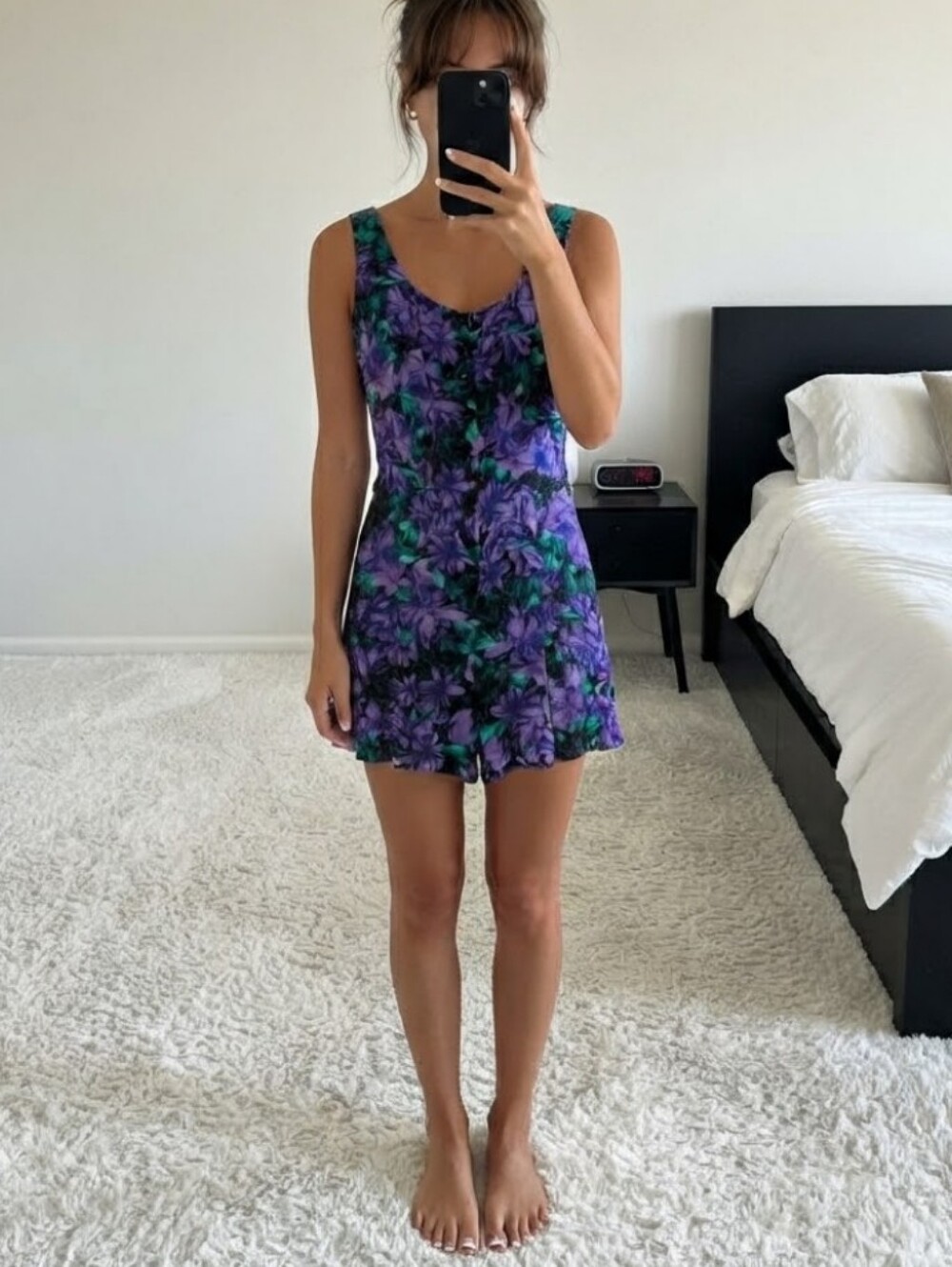 90s Vintage Rampage Romper Size 6 Floral Lightweight Flowy Classic